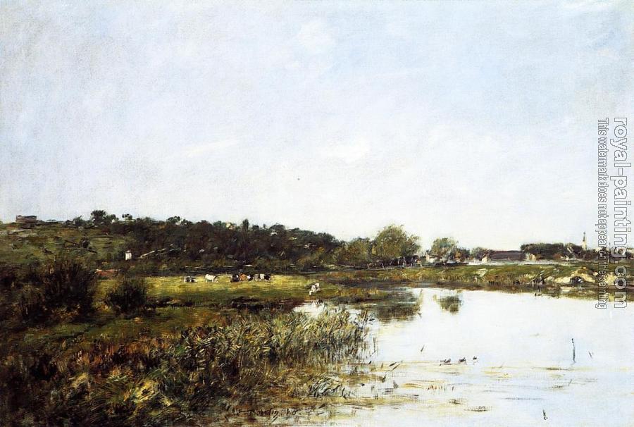 Eugene Boudin : The Banks of the Touques III